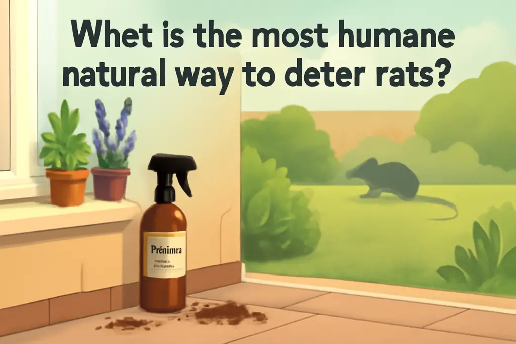 What is the most humane natural way to deter rats?