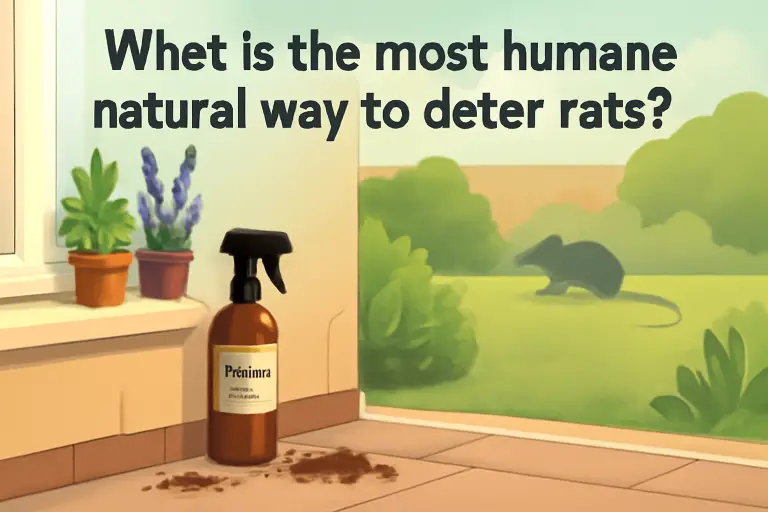 What is the most humane natural way to deter rats?