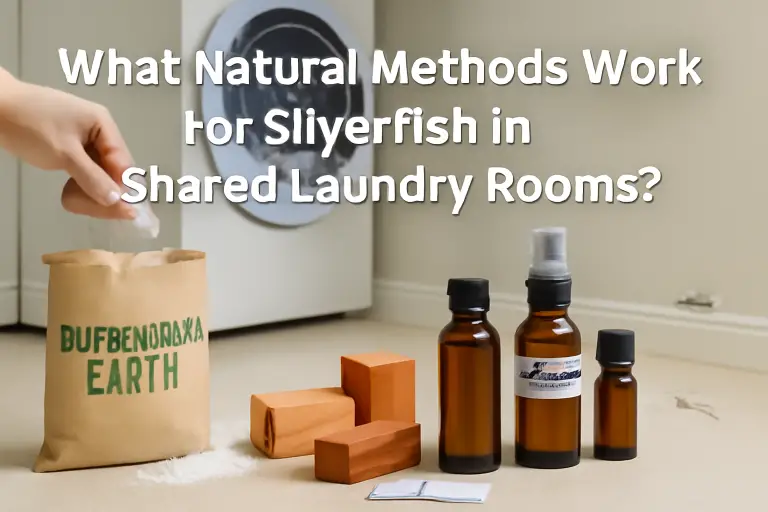 What natural methods work for silverfish in shared laundry rooms?