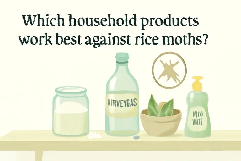 Which household products work best against rice moths?