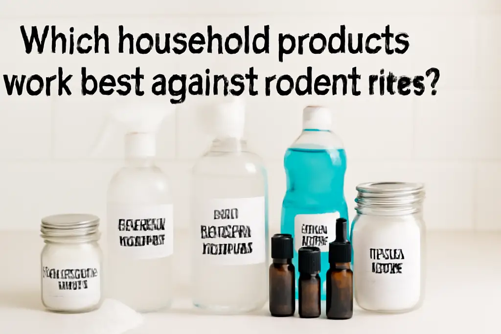 Which household products work best against rodent mites?