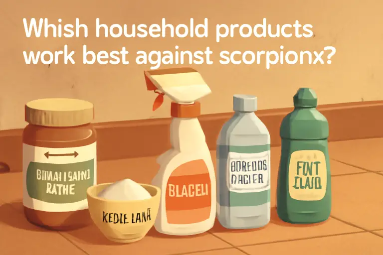 Which household products work best against scorpions?