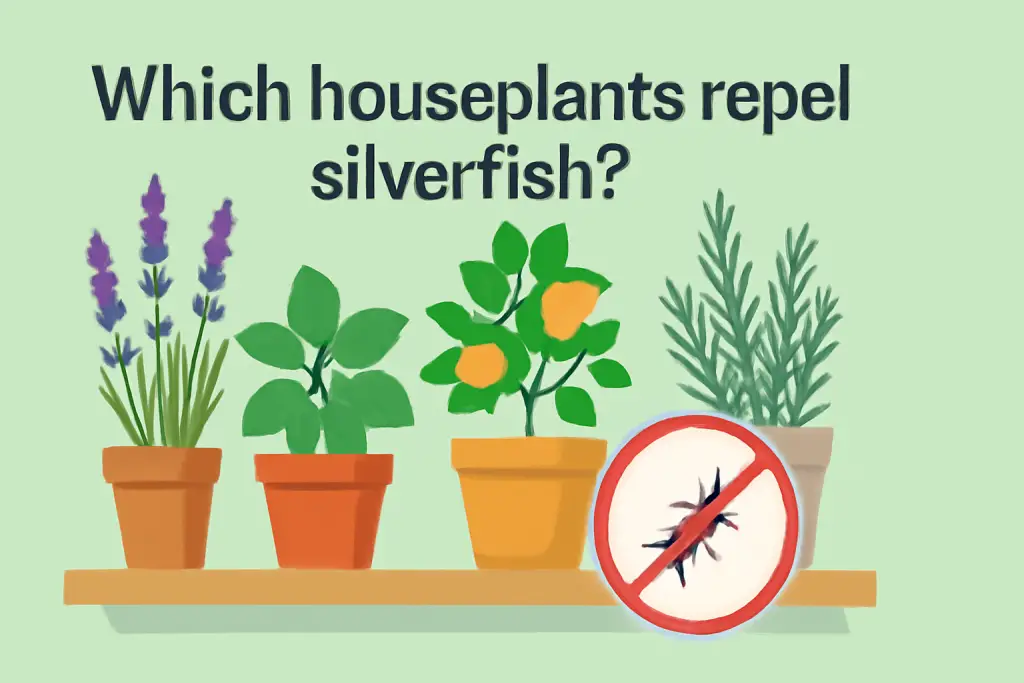 Which houseplants repel silverfish?