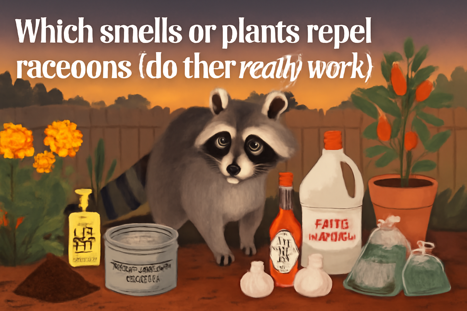 Which smells or plants repel raccoons (do they really work)?