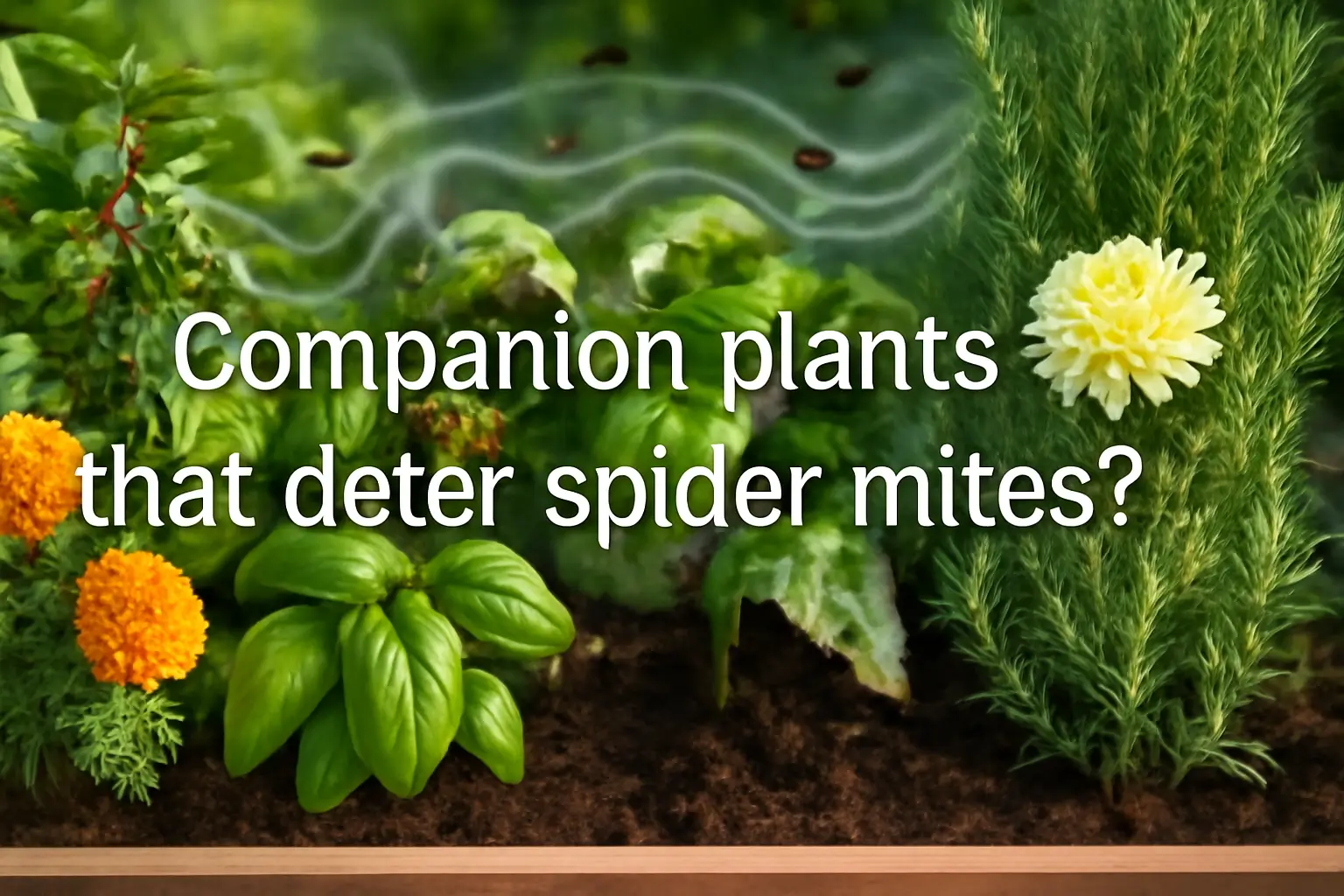 Companion plants that deter spider mites?