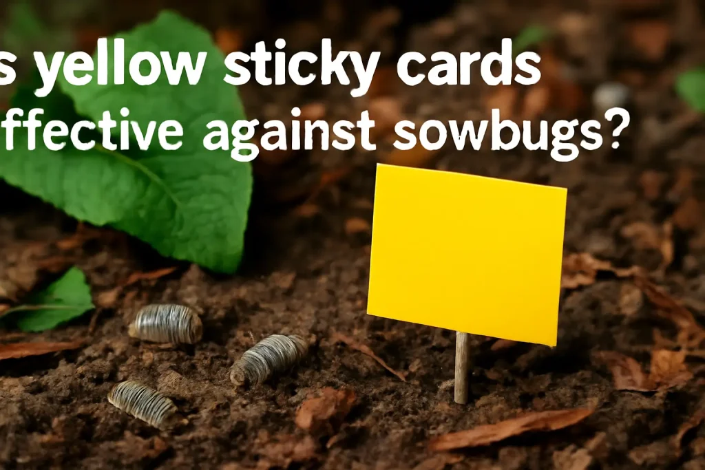 Is yellow sticky cards effective against sowbugs?