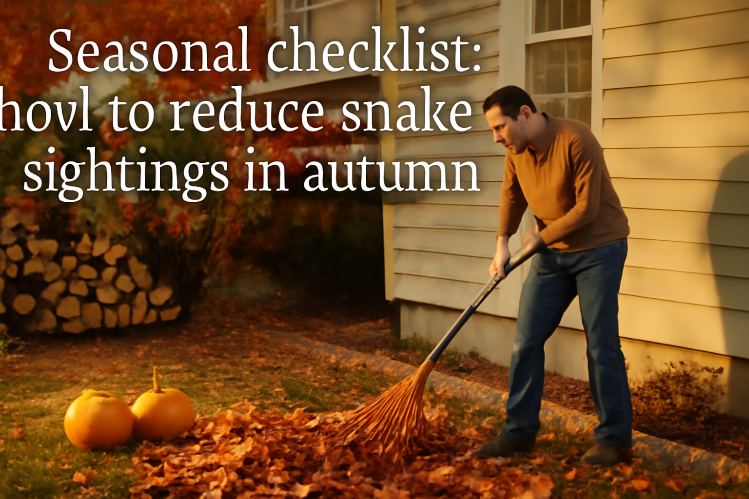 Seasonal checklist: how to reduce snakes sightings in autumn?