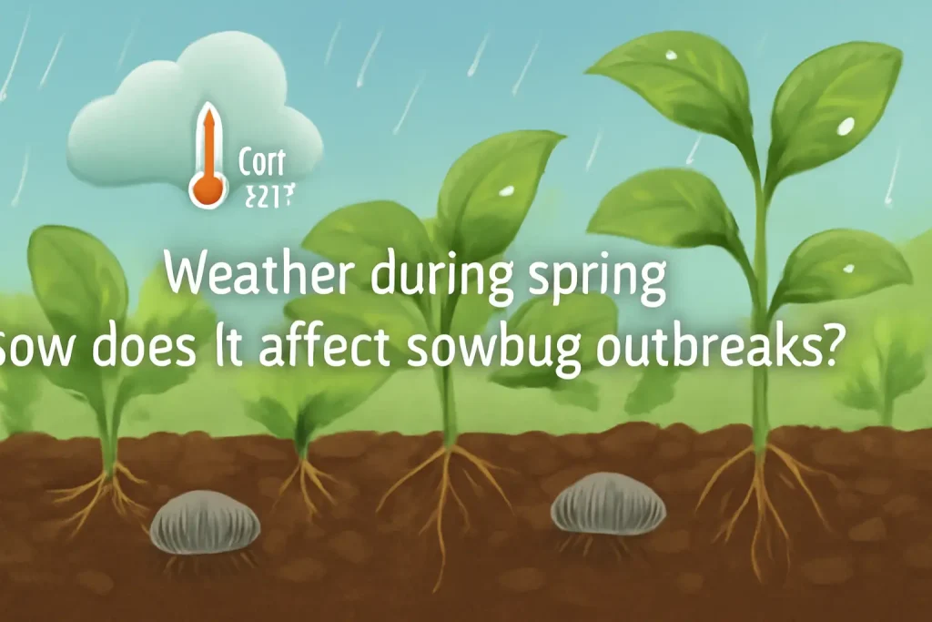 Weather during spring: how does it affect sowbugs outbreaks?