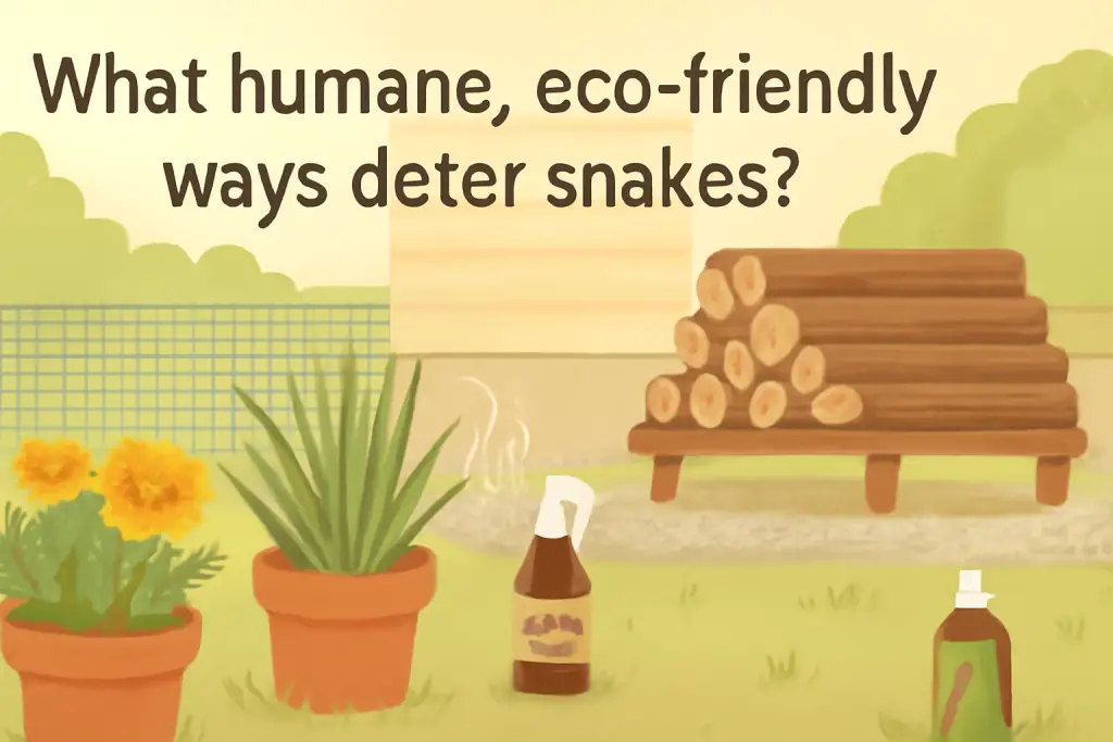 What humane, eco-friendly ways deter snakes?
