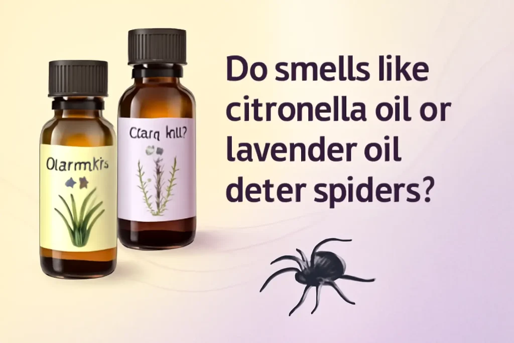 Do smells like citronella oil or lavender oil deter spiders?