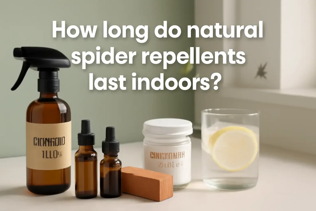 How long do natural spiders repellents last indoors?