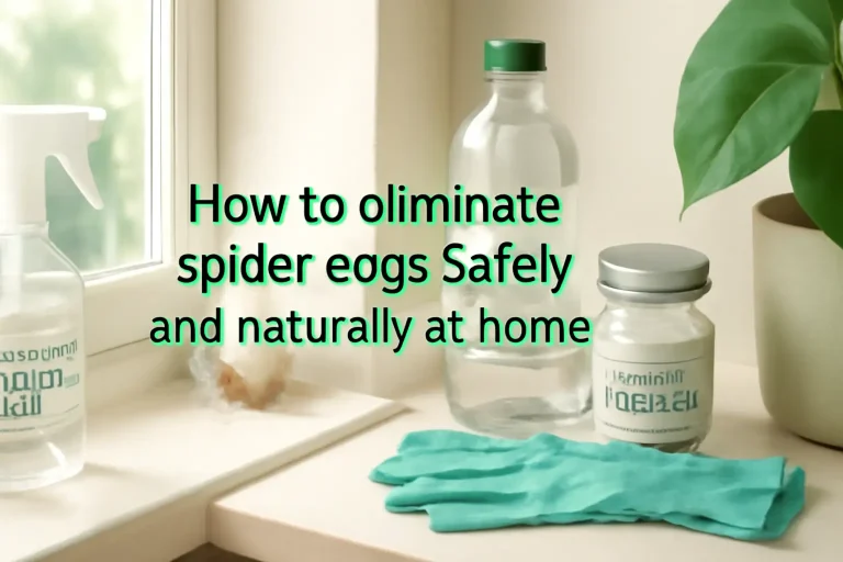 How to eliminate spiders eggs safely and naturally at home?