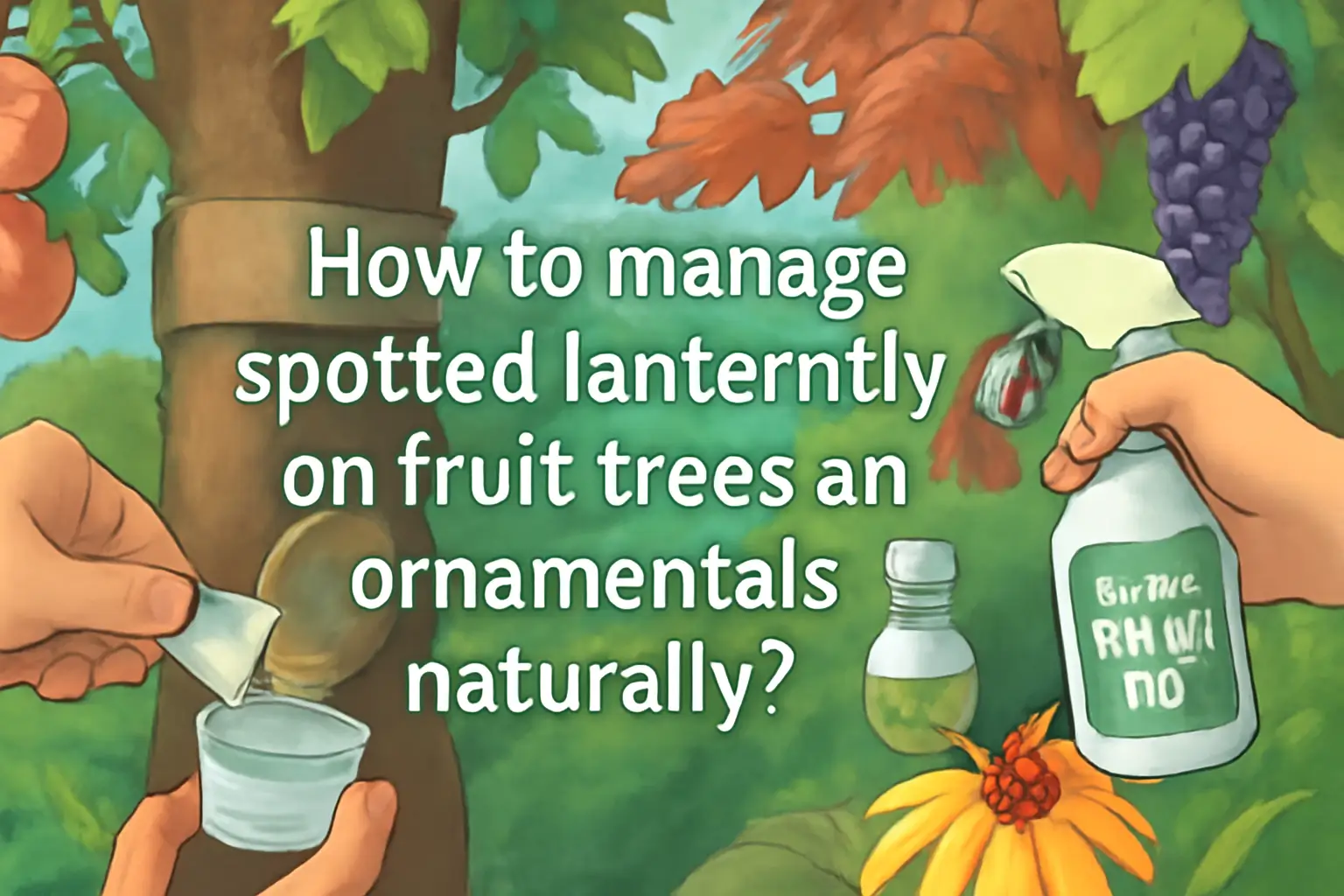 How to manage spotted lanternfly on fruit trees and ornamentals naturally?