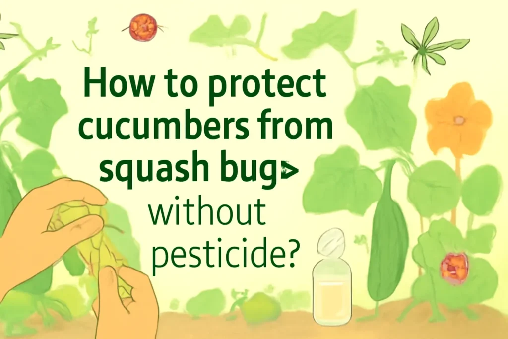 How to protect cucumbers from squash bugs without pesticides?