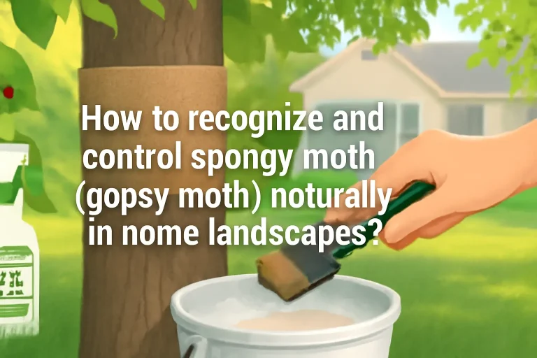 How to recognize and control spongy moth (gypsy moth) naturally in home landscapes?