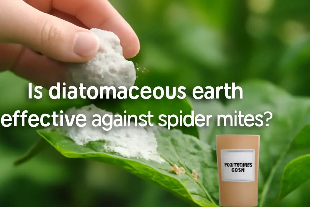 Is diatomaceous earth effective against spider mites?