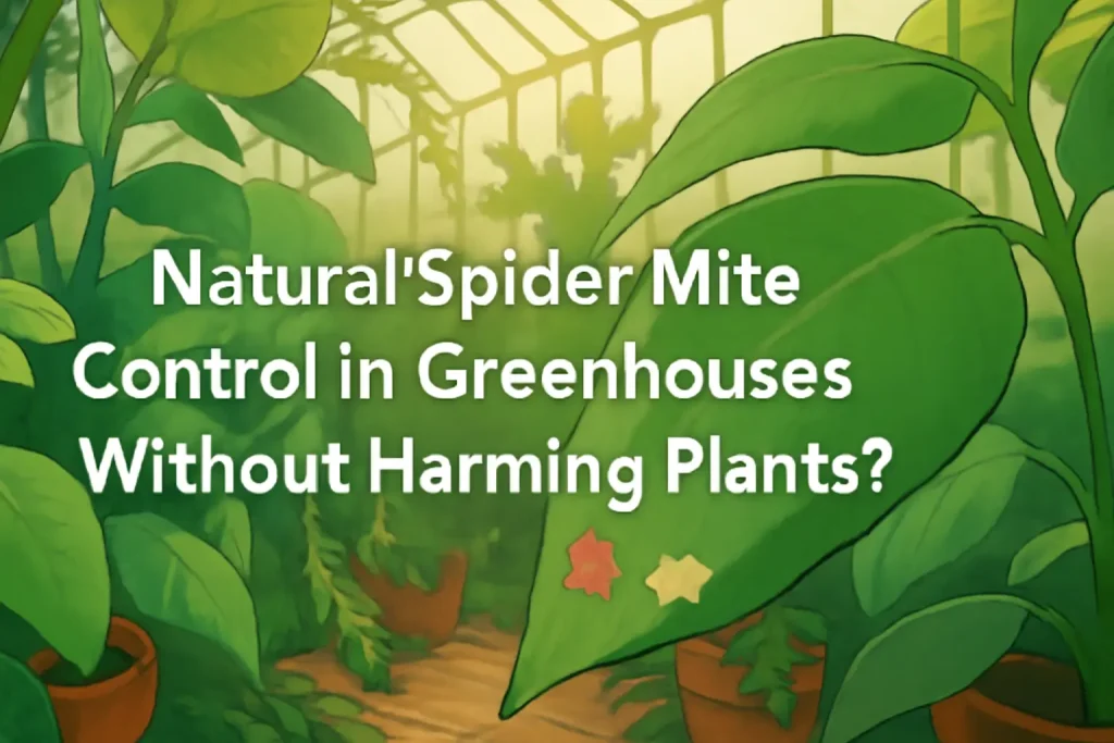 Natural spider mites control in greenhouses without harming plants?