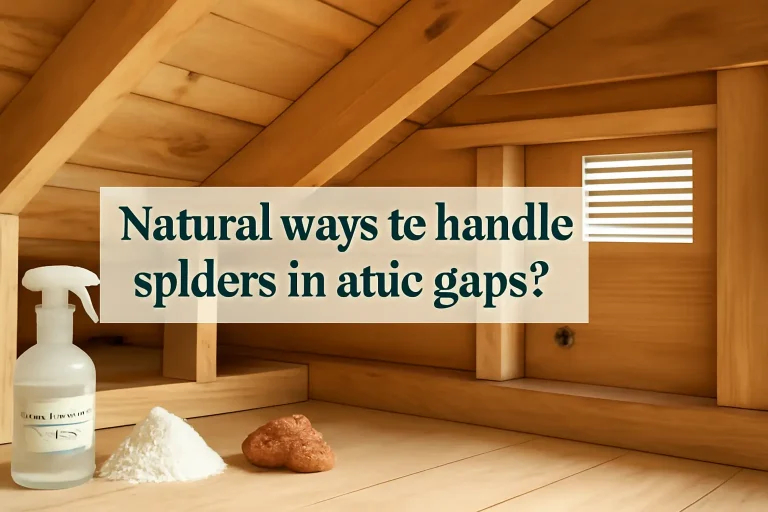 Natural ways to handle spiders in attic gaps?
