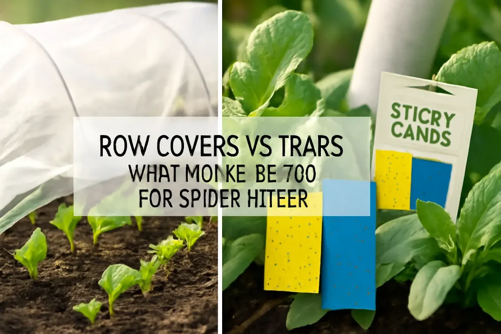 Row covers vs traps: what works better for spider mites?