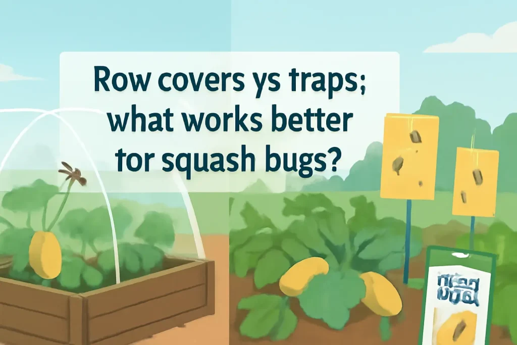 Row covers vs traps: what works better for squash bugs?