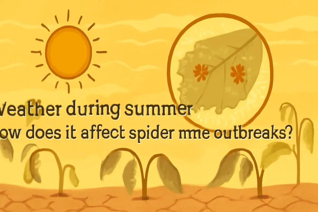 Weather during summer: how does it affect spider mites outbreaks?