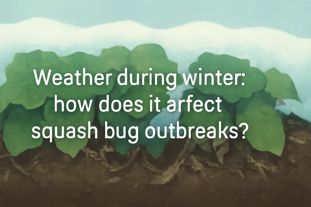 Weather during winter: how does it affect squash bugs outbreaks?