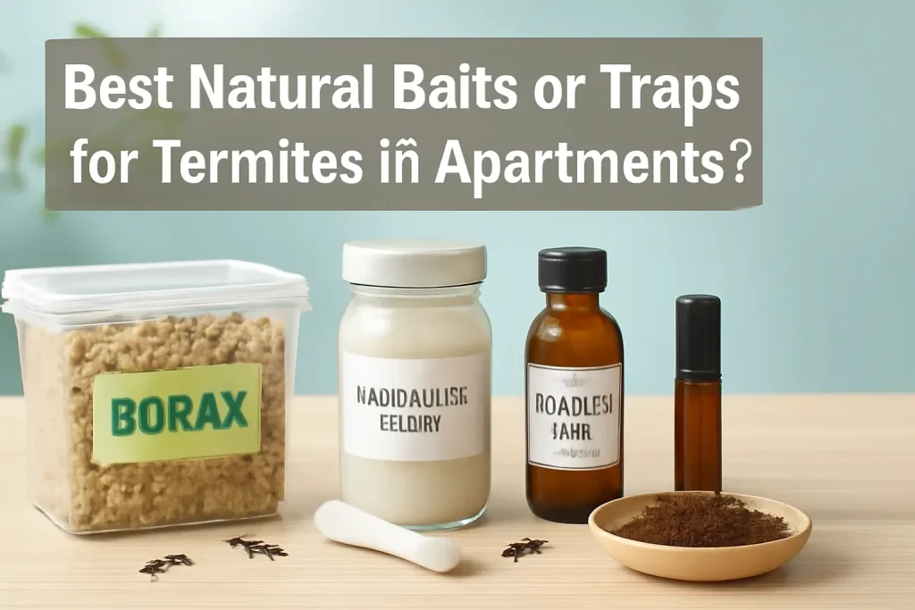Best natural baits or traps for termites in apartments?