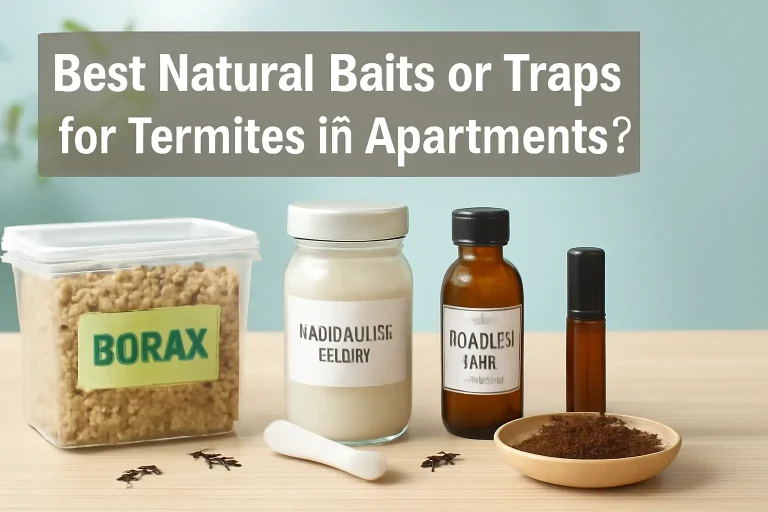 Best natural baits or traps for termites in apartments?