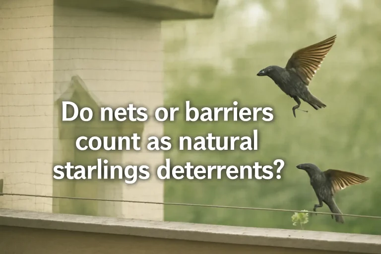 Do nets or barriers count as natural starlings deterrents?
