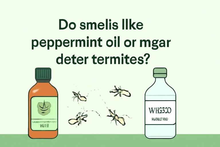 Do smells like peppermint oil or vinegar deter termites?