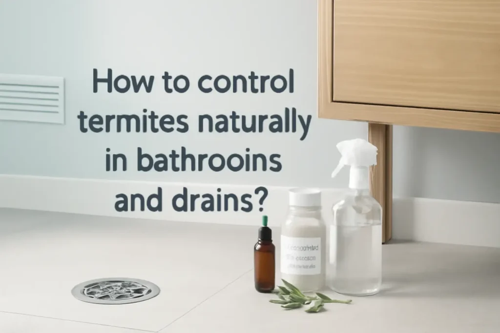 How to control termites naturally in bathrooms and drains?