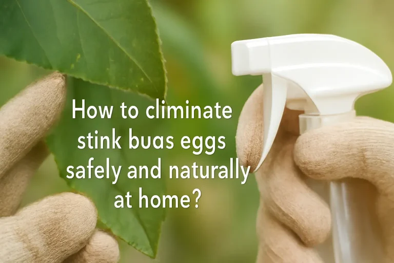 How to eliminate stink bugs eggs safely and naturally at home?