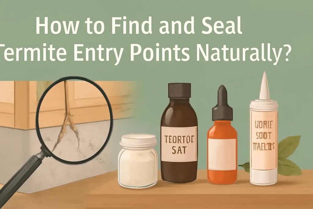 How to find and seal termites entry points naturally?