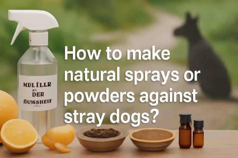 How to make natural sprays or powders against stray dogs?