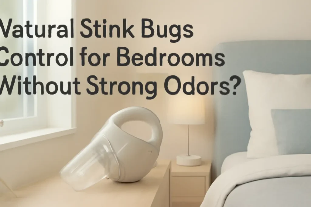 Natural stink bugs control for bedrooms without strong odors?