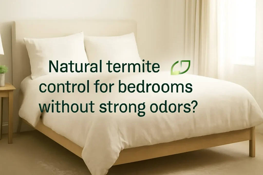 Natural termites control for bedrooms without strong odors?