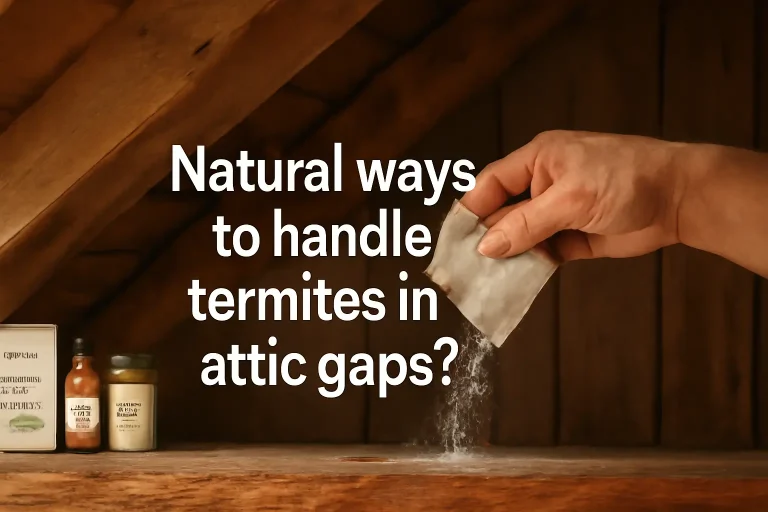 Natural ways to handle termites in attic gaps?