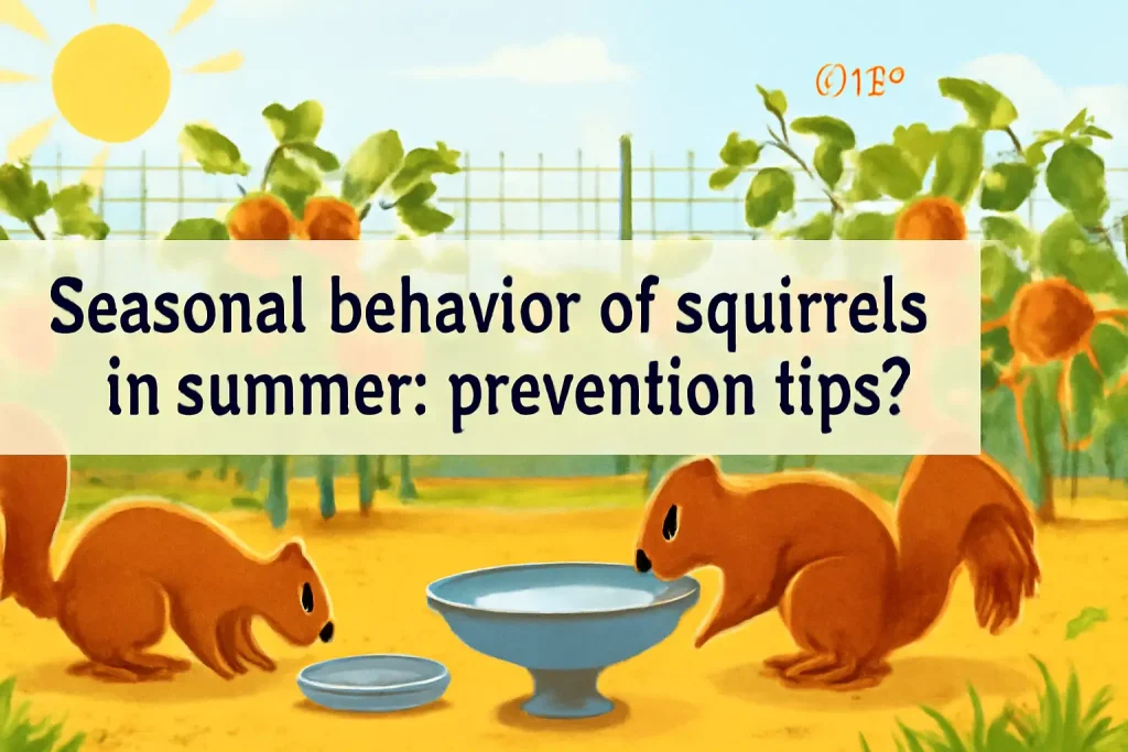 Seasonal behavior of squirrels in summer: prevention tips?