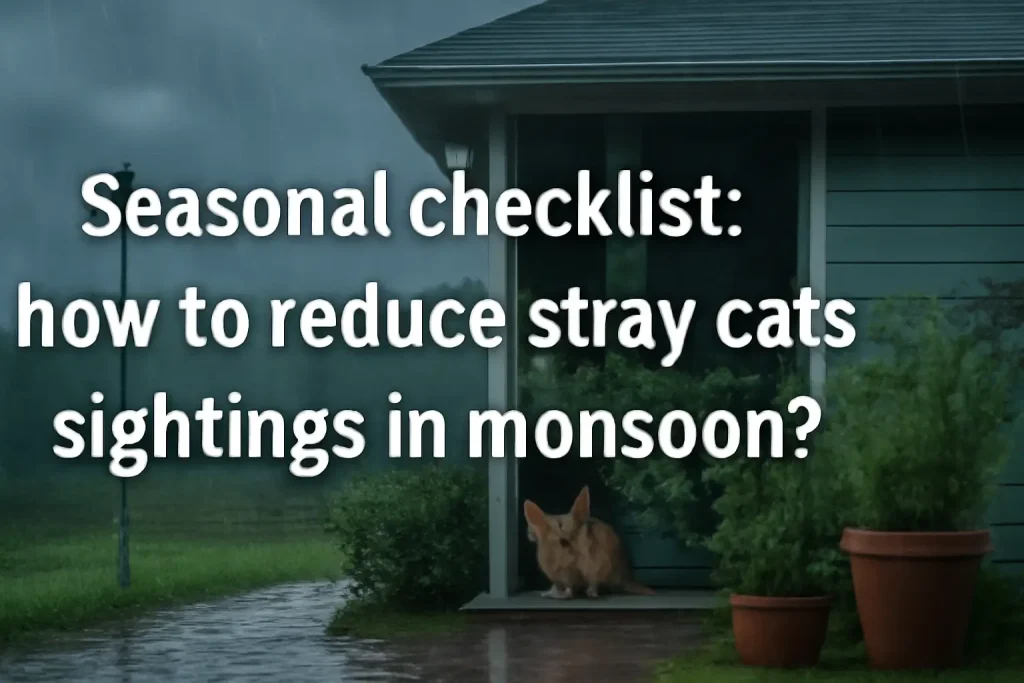 Seasonal checklist: how to reduce stray cats sightings in monsoon?