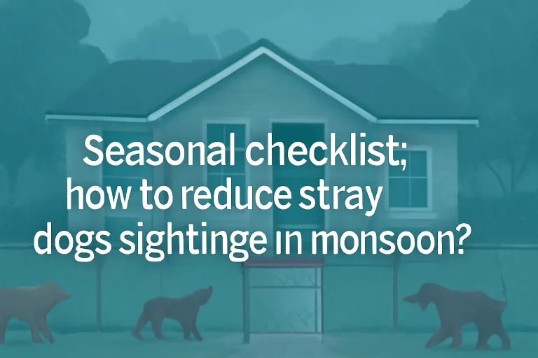 Seasonal checklist: how to reduce stray dogs sightings in monsoon?