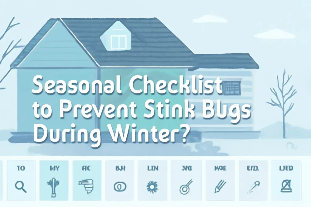 Seasonal checklist to prevent stink bugs during winter?