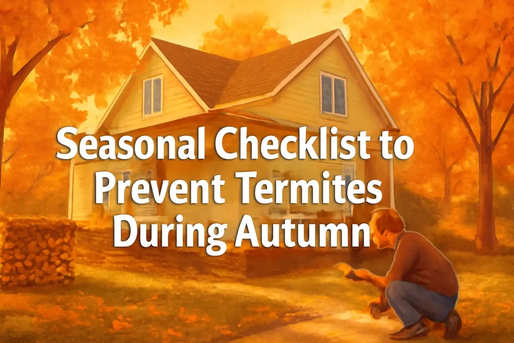 Seasonal checklist to prevent termites during autumn?