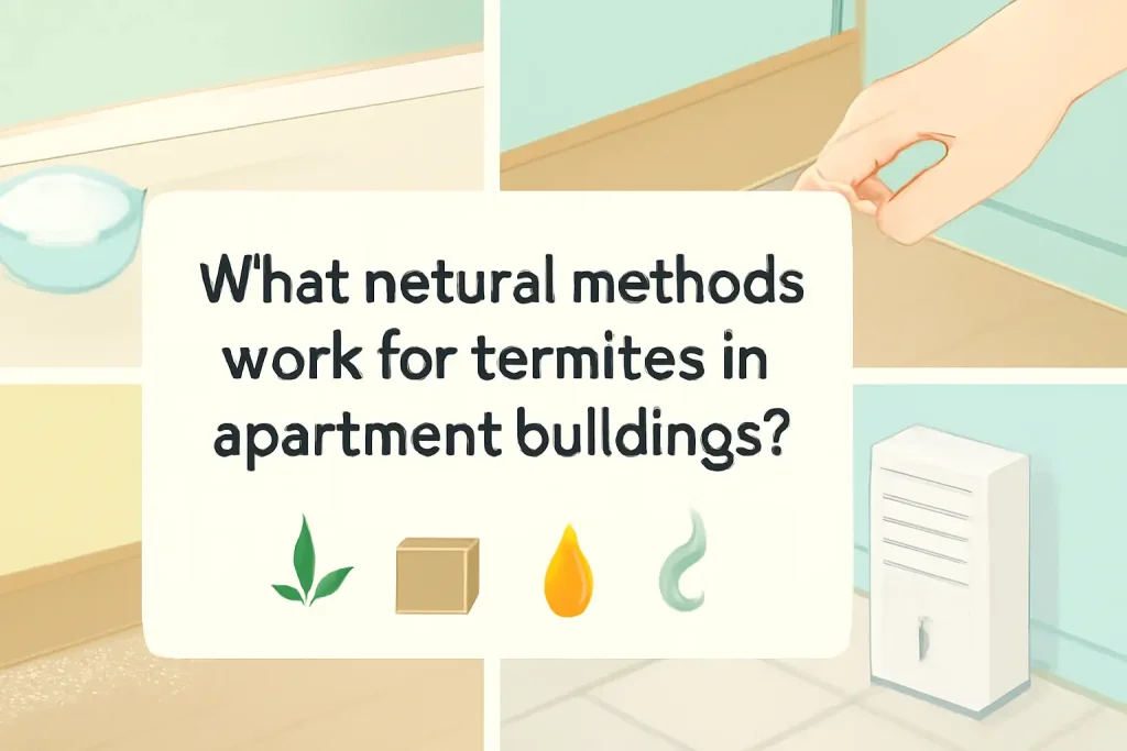 What natural methods work for termites in apartment buildings?