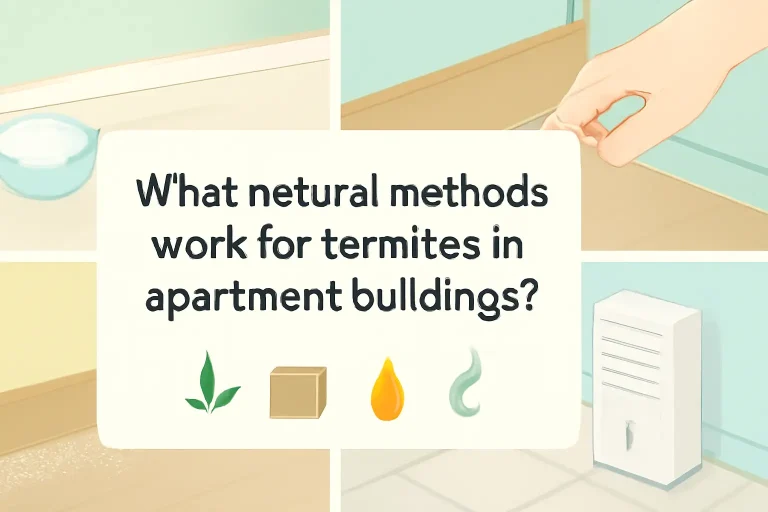 What natural methods work for termites in apartment buildings?