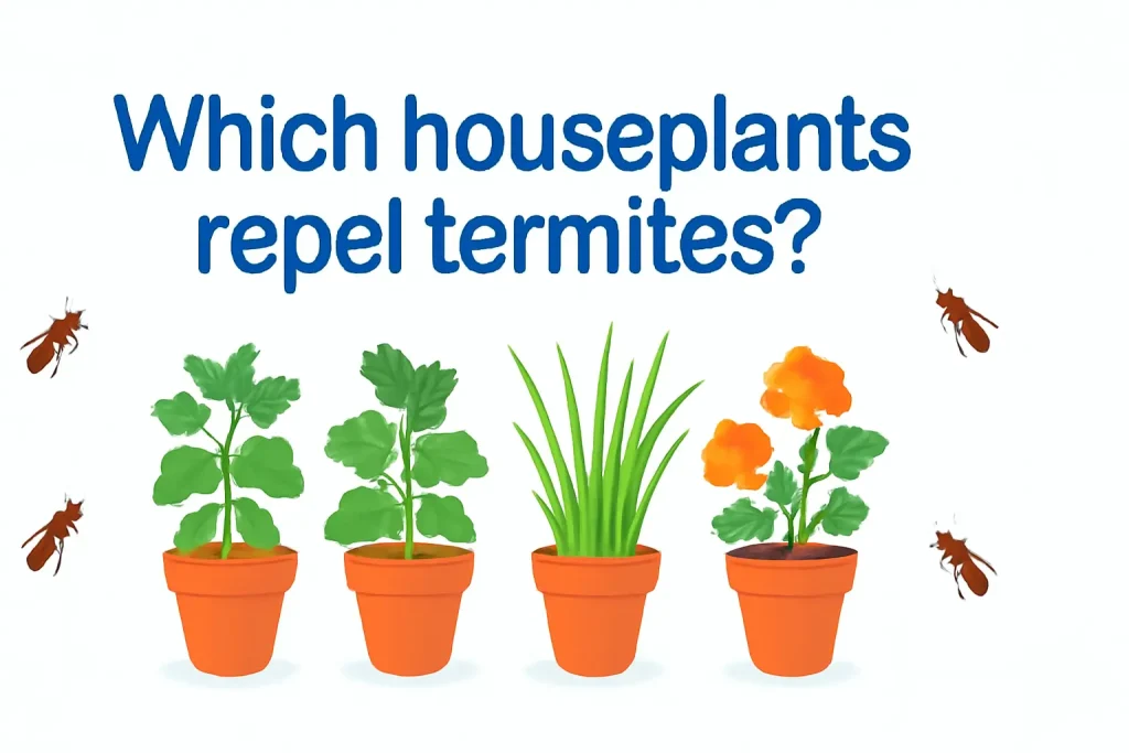 Which houseplants repel termites?