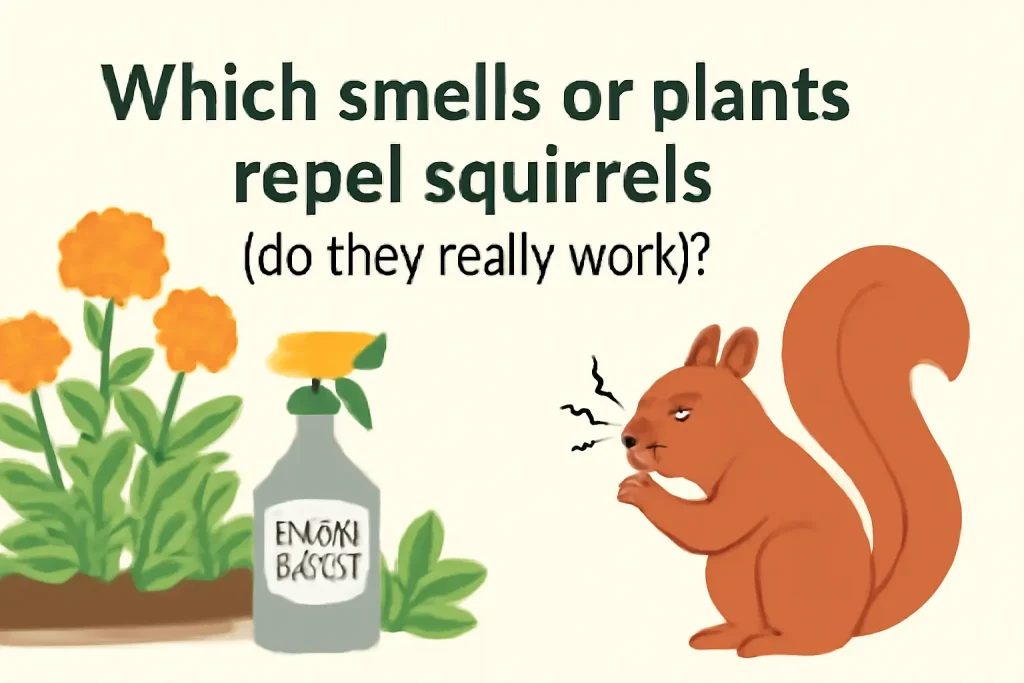 Which smells or plants repel squirrels (do they really work)?