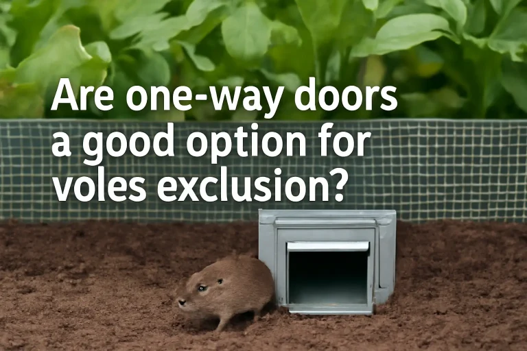 Are one-way doors a good option for voles exclusion?
