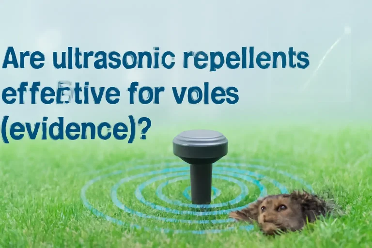 Are ultrasonic repellents effective for voles (evidence)?