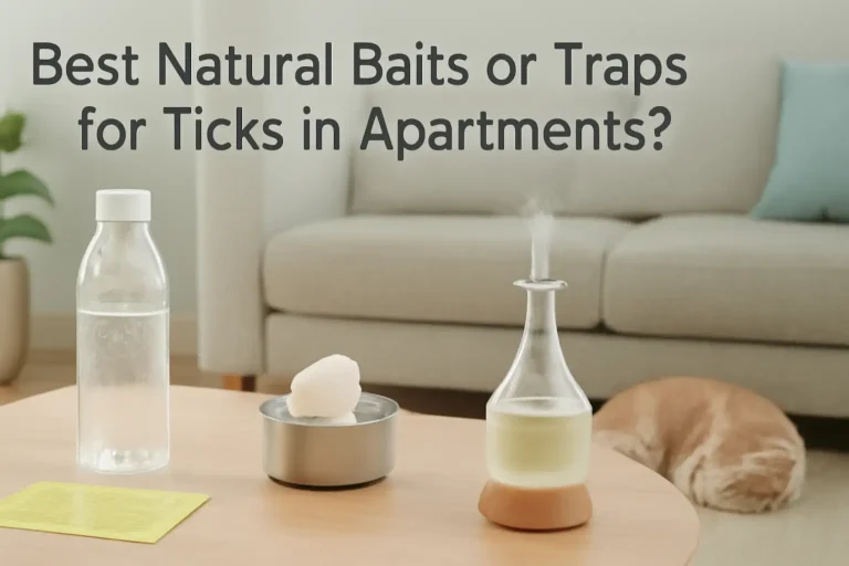 Best natural baits or traps for ticks in apartments?