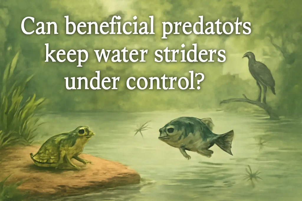 Can beneficial predators keep water striders under control?